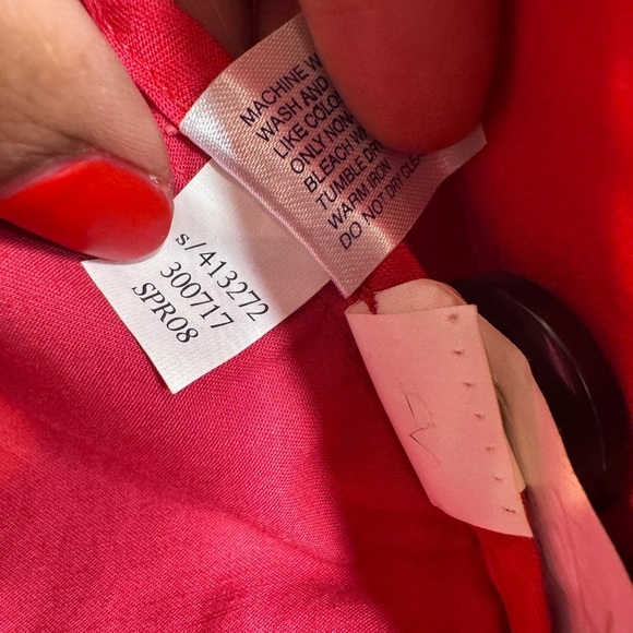 Gap Women's 💯Cotton Peach Button Front Long Sleeve Short Trench / Jacket - Large - Picture 3 of 7